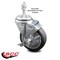 Service Caster 4 Inch Thermoplastic Rubber Swivel 3/8 Inch Threaded Stem Caster with Brake SCC SCC-TS20S414-TPRB-TLB-381615 - alternate 2
